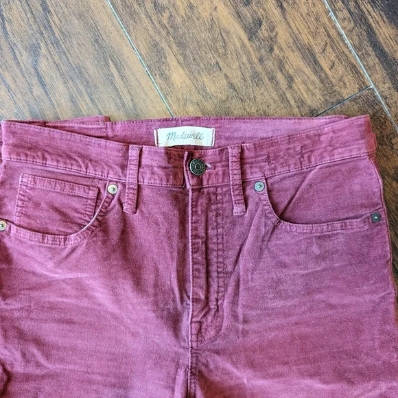 Madewell 10" High-Rise Skinny Jeans: Stretch Velvet Edition - Picture 9 of 10